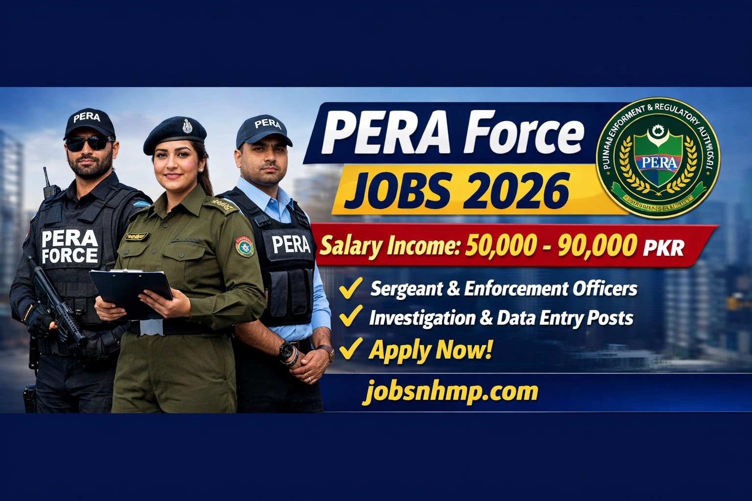 PERA Force Jobs 2026 – Punjab Enforcement & Regulatory Authority Latest Government Vacancies