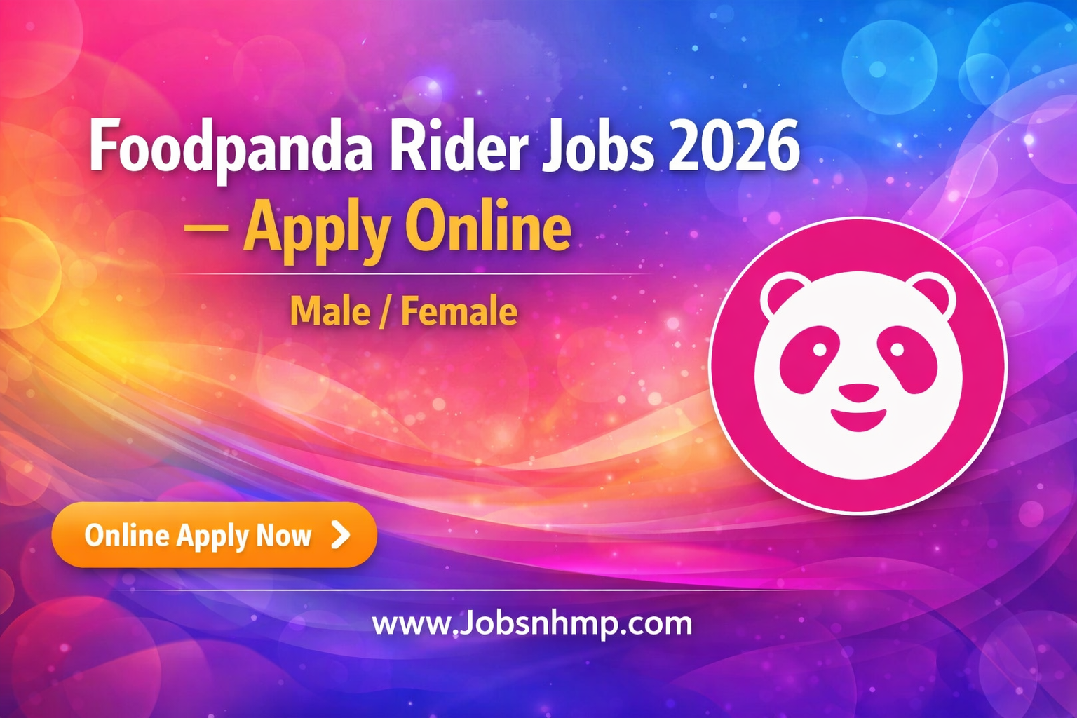 Foodpanda Rider Jobs 2026 – Apply Online for Delivery Rider Positions